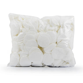 Box of 1000 BVShop cotton pads for skincare, soft and gentle, shown in a clear image with cotton pads stacked and spread out.