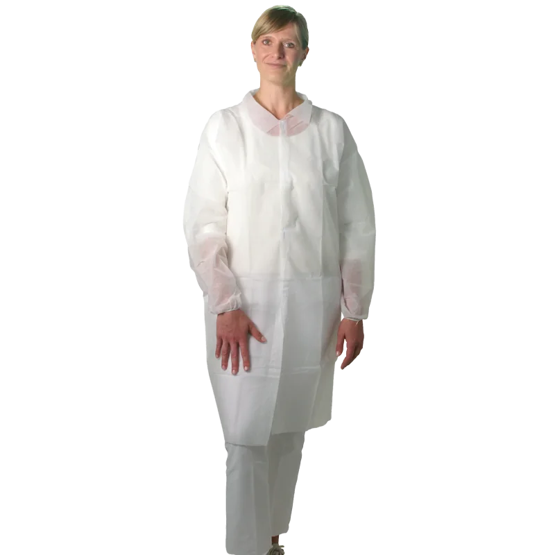 Disposable Dressing Gown With Velcro Strip XXL Size - BVShop