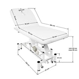 Electric bed for massage azzurro 684 1 strong White - BVShop
