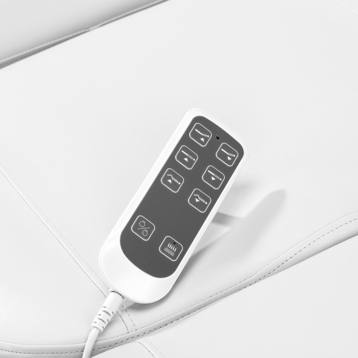 Electric cosmetic chair SILLON Luxury 3 motors white foot control - BVShop