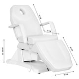 ELECTRIC COSMETIC CHAIR SOFT 1 MOTOR. WHITE - BVShop