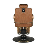 Gabbiano barber chair Boss Old Leather light brown - BVShop