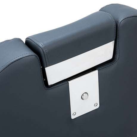 Gabbiano barber chair Bruno with black frame Graphite - BVShop