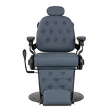 Gabbiano barber chair Francesco Black graphite - BVShop