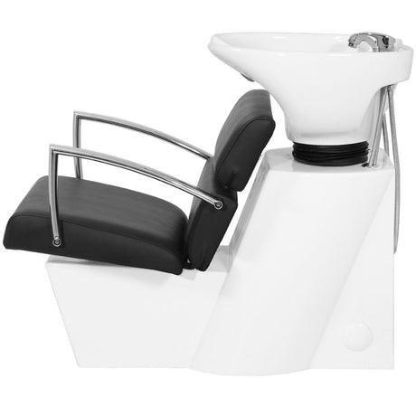 Gabbiano hairdresser wash unit Brussels black - BVShop