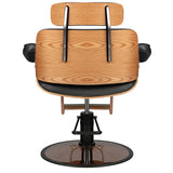 Gabbiano hairdressing chair florence black - BVShop