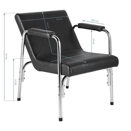 GABBIANO HAIRWASH CHAIR BLACK - BVShop