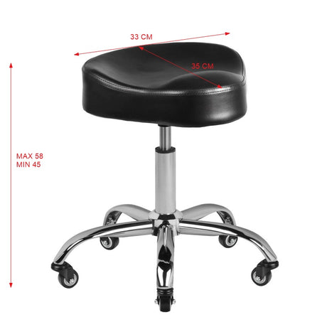 Gabbiano stool a450 black - BVShop