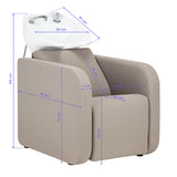 Gabbiano Sylvia hairdressing wash station beige - BVShop
