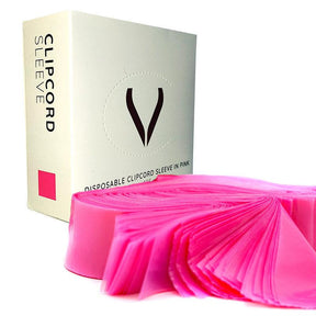 Glovcon Clip Cord Sleeve Pink 5x80cm 125pcs - BVShop