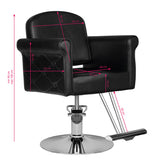 Hair system hairdressing chair hs69 black - BVShop
