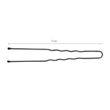 Hairdressing buns for hair e-65 300 pieces 7 cm black - BVShop