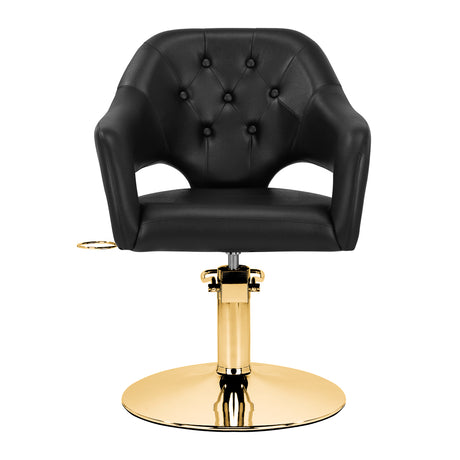 Hairdressing chair Gabbiano Parma Gold Black - BVShop