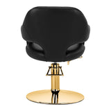 Hairdressing chair Gabbiano Parma Gold Black - BVShop