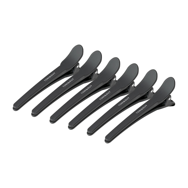 Hairdressing clamps for hair e-17 10 pcs 10.5 cm black - BVShop