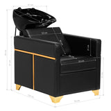 Hairdressing wash unit Toledo black - BVShop