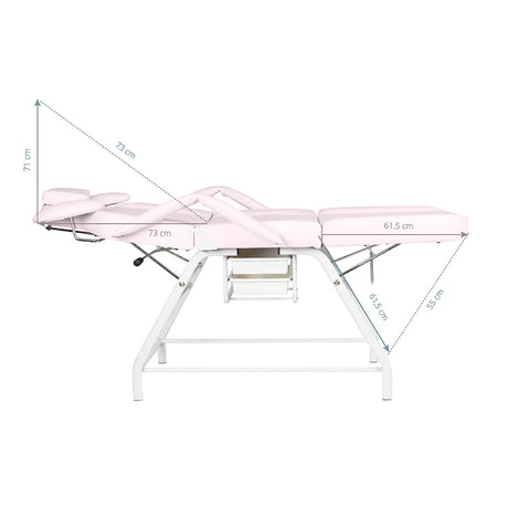 Ivette eyelash treatment chair pink - BVShop