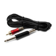 Kwadron RCA Connector + Jack Highline 2m Straight Black - BVShop