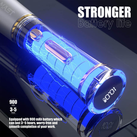 Mast P40 Wireless Tattoo Pen And PMU Machine Silver - BVShop