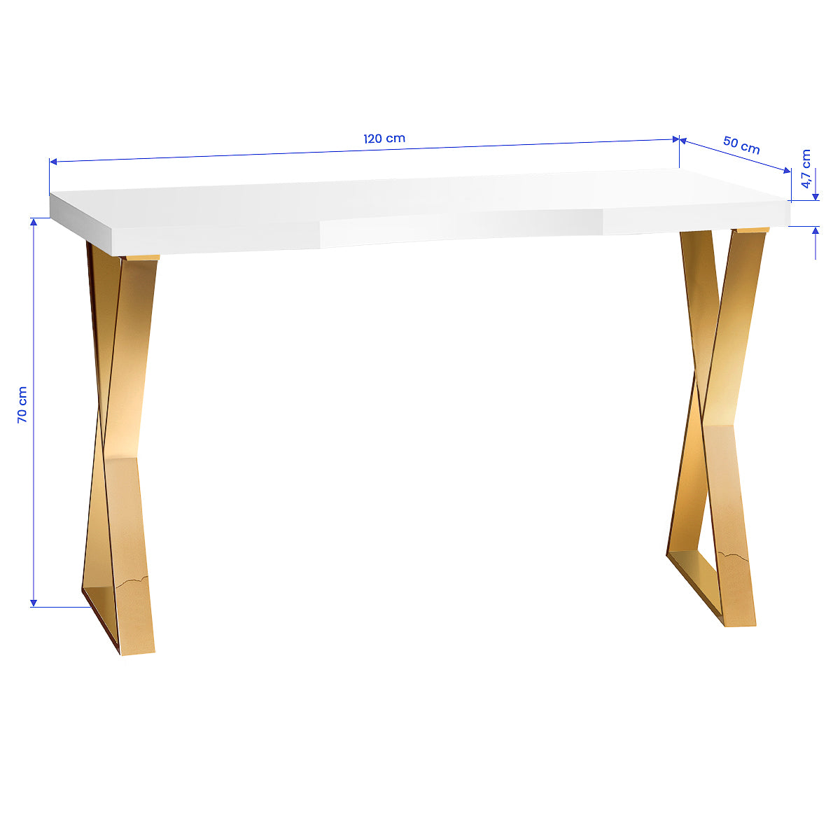 Momo 04-GL Cosmetic Desk - BVShop