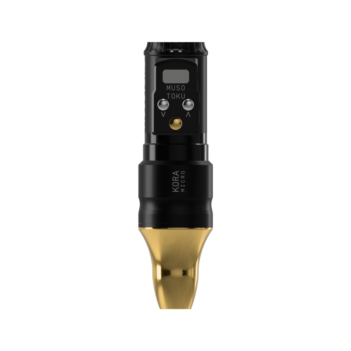 Musotoku Kora Micro wireless PMU machine, black body, gold grip