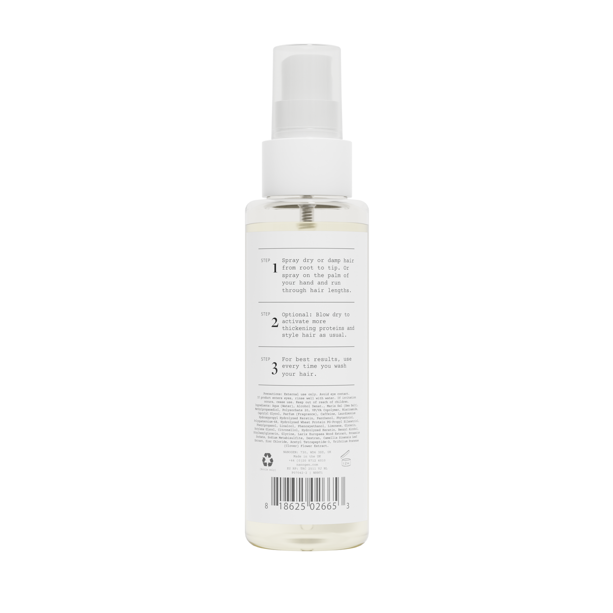 Nanogen Root Boost Thickening Spray 100ml - BVShop