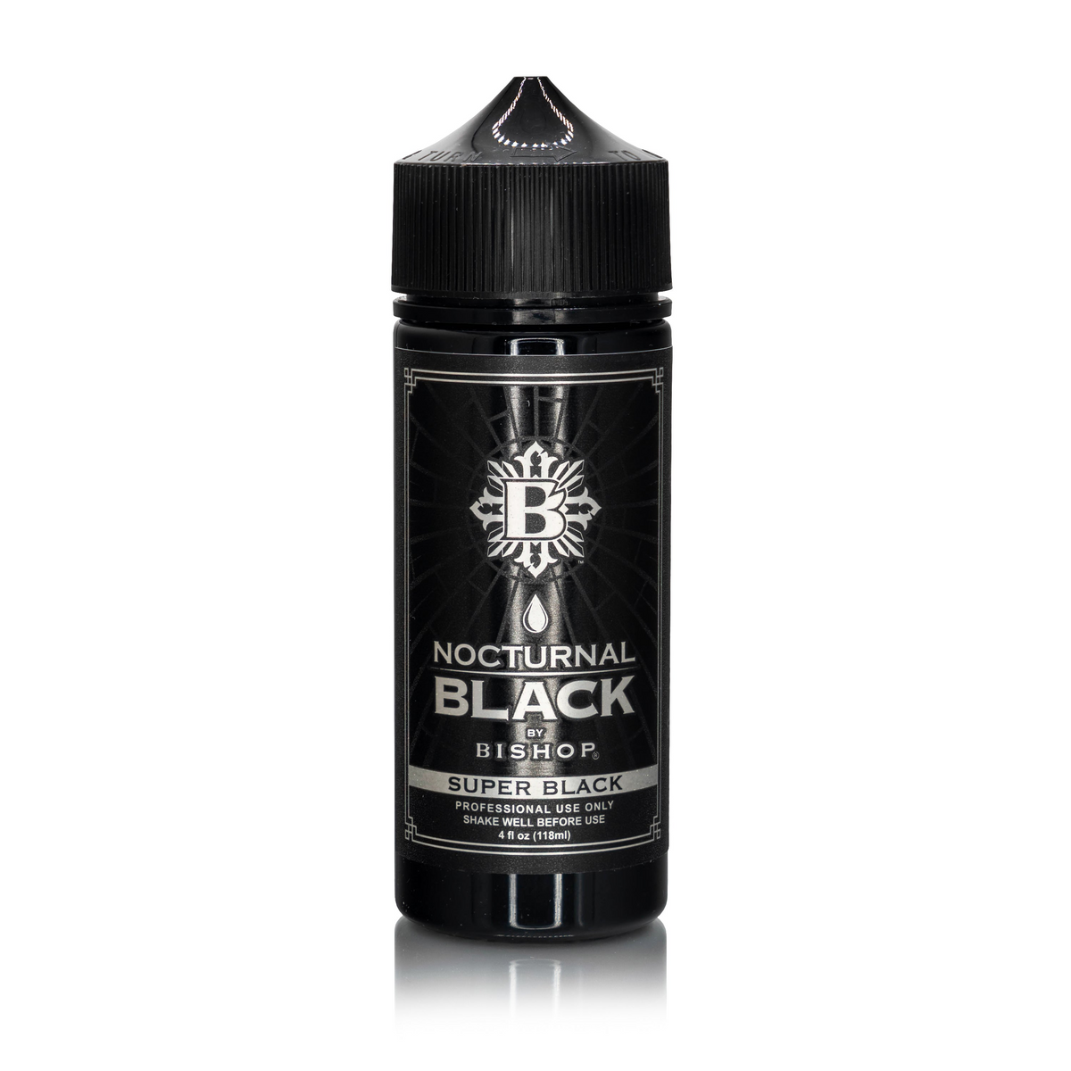 Nocturnal By Bishop Super Black 118ml — buteliukas baltame fone