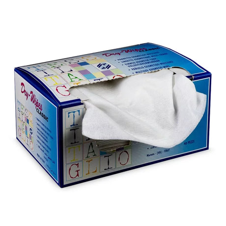 Pack of 40 BVShop non-woven dry wipes, soft and absorbent for cleaning and personal care.