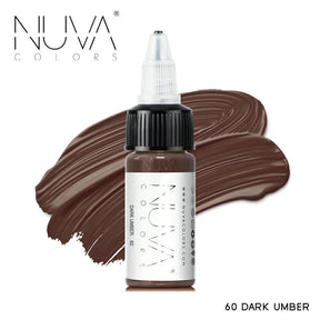 Nuva Colors Eyebrow Pigments 60 DARK UMBER 15ml - BVShop