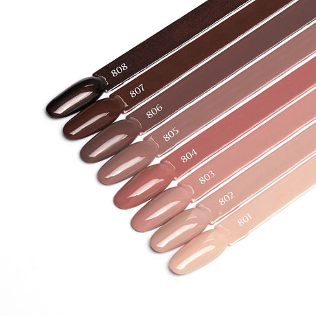 OCHO NAILS Hybrid nail polish brown 801 -5 g - BVShop