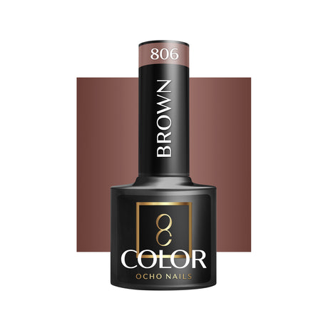 OCHO NAILS Hybrid nail polish brown 806 -5 g - BVShop