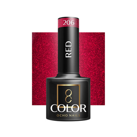 OCHO NAILS Hybrid nail polish red 206 -5 g - BVShop
