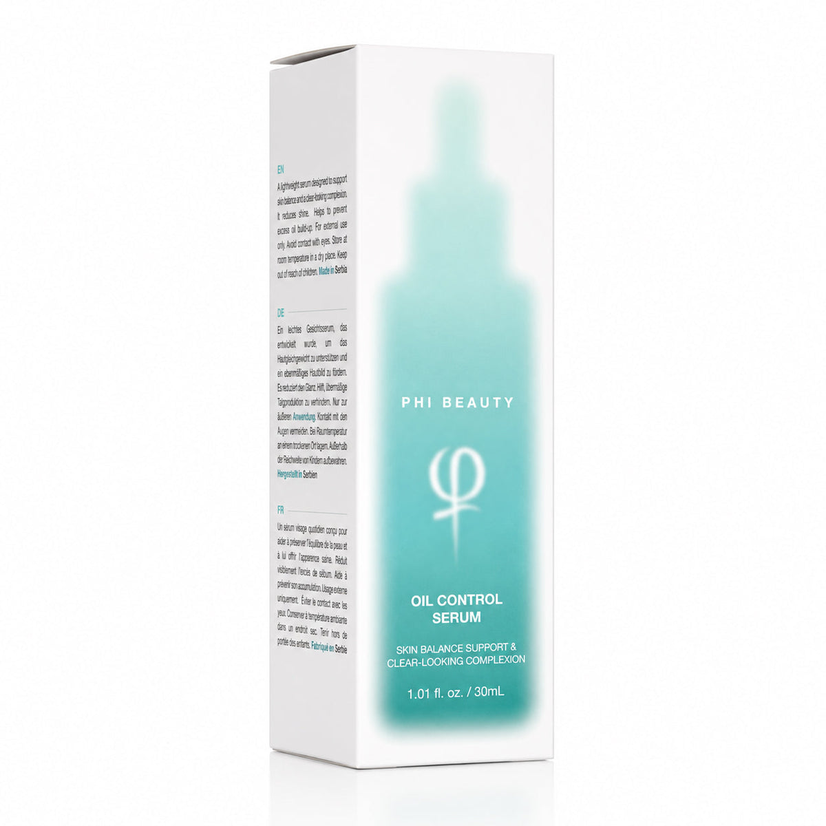 PhiBeauty Oil Control Serum 30ml — 30ml facial serum outer carton