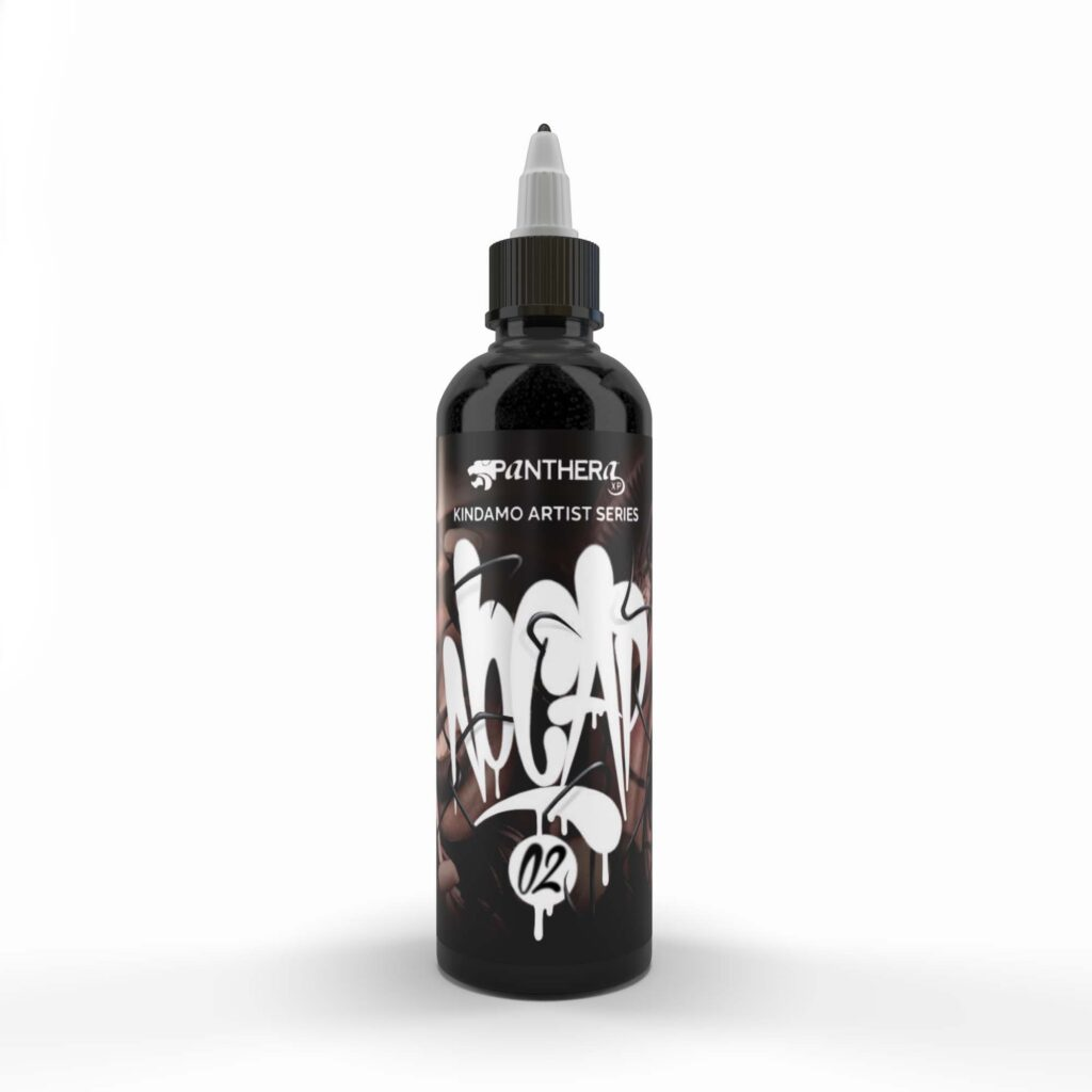 Panthera X Kindamo No Cap 02 Tatuiruočių Pigmentas 150ml — buteliukas baltame fone