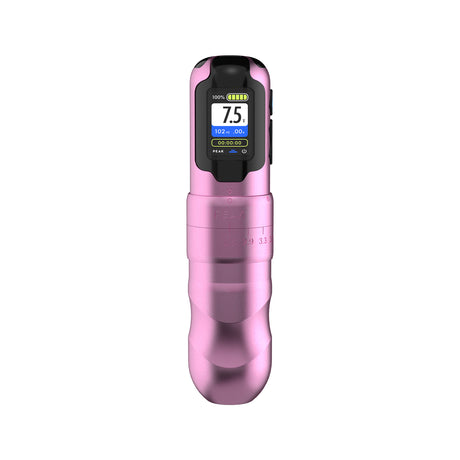 PEAK Solice Pro V3 pink tattoo machine with sleek design, professional-grade rotary device for precise tattooing.