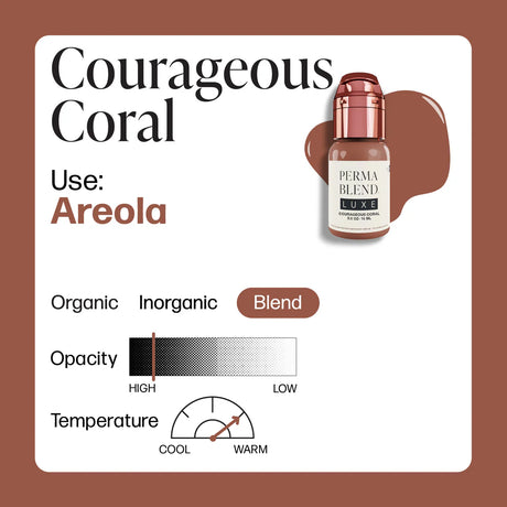 Perma Blend LUXE Unstoppable Areola Courageous Coral 15ml - BVShop