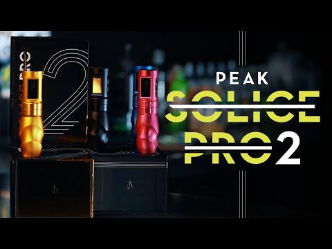 Peak Solice Pro V2 Belaidė Tatuiruočių ir PMU Mašina Matinė Juoda