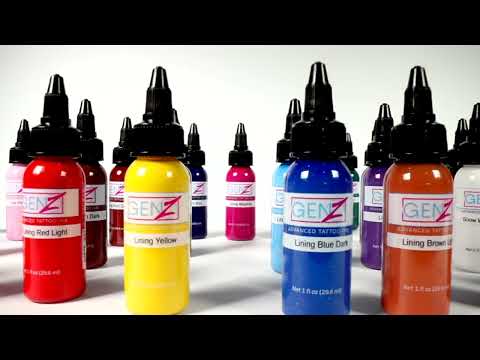 Intenze rašalas Gen-Z Bob Tyrrell pažangus juodas ir pilkas rinkinys 6x30ml
