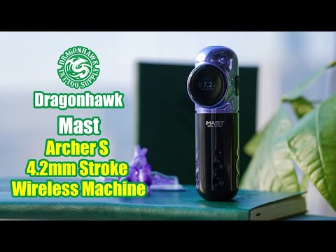 Mast Archer 5 žvaigždučių belaidis Dotwork tatuiruočių mašinėlės rašiklis 3.5mm eiga