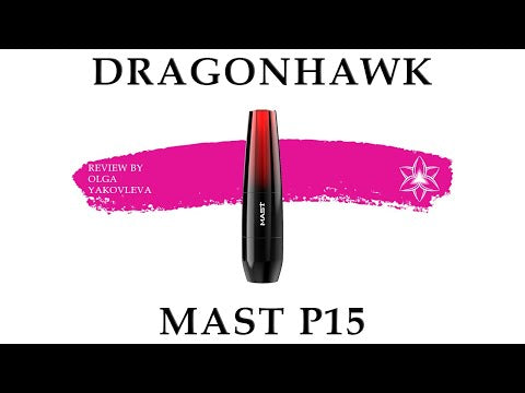 Mast P15 tatuiruočių ir PMU mašinėlės rašiklis juoda/raudona