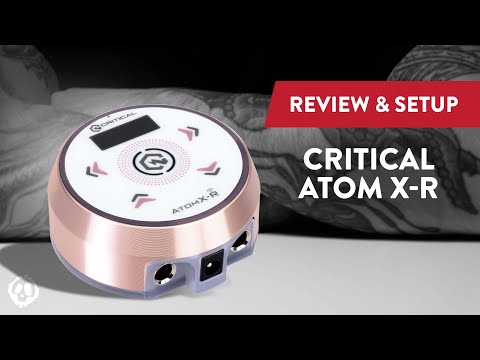 Kritinė tatuiruočių maitinimo šaltinis Atom X-R rožinė auksinė/juoda