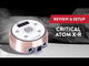 Kritinė tatuiruočių maitinimo šaltinis Atom X-R rožinė auksinė/juoda