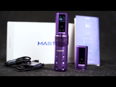Mast Fold Pro Belaidė Tatuiruočių Mašina Aukso