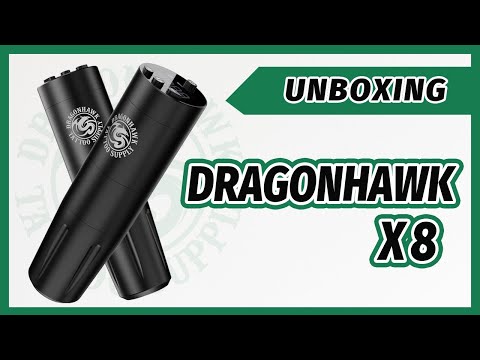 Belaidė tatuiruočių mašinėlės rašiklis Mast Dragonhawk X8 žalias