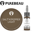 Purebeau Salt N Pepper Light 10ml HiCON antakių pigmento buteliukas ir spalvos pavyzdys