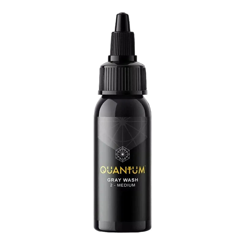 Quantum Gray Wash 2 Medium tattoo pigment bottle