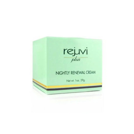 Rejuvi Plus Nightly Renewal Cream 29g packaging for nightly use