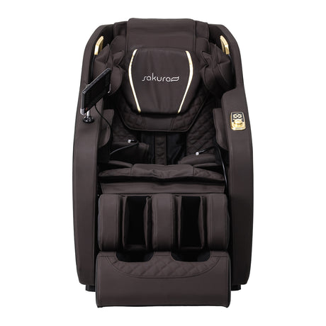 Sakura massage chair 306A wooden leather - BVShop