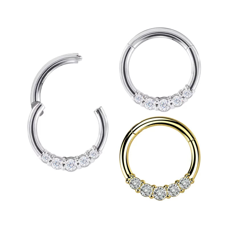 Plieninis Blaze veido komplekto žiedas