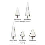 Titano auskaras labretas su smaigaliu